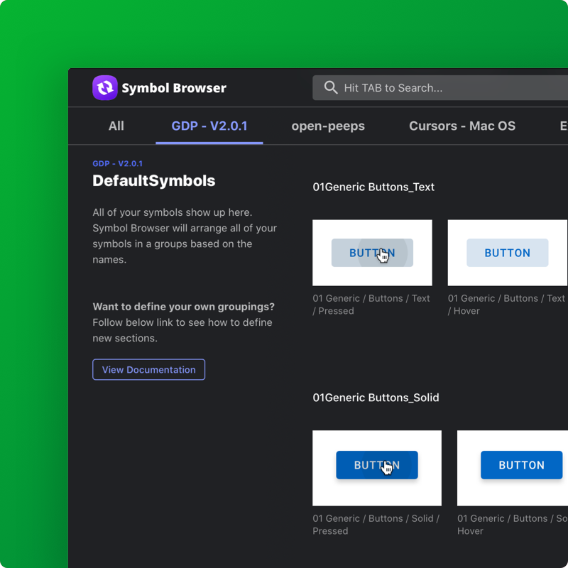 Symbol Browser - Sketch plugin