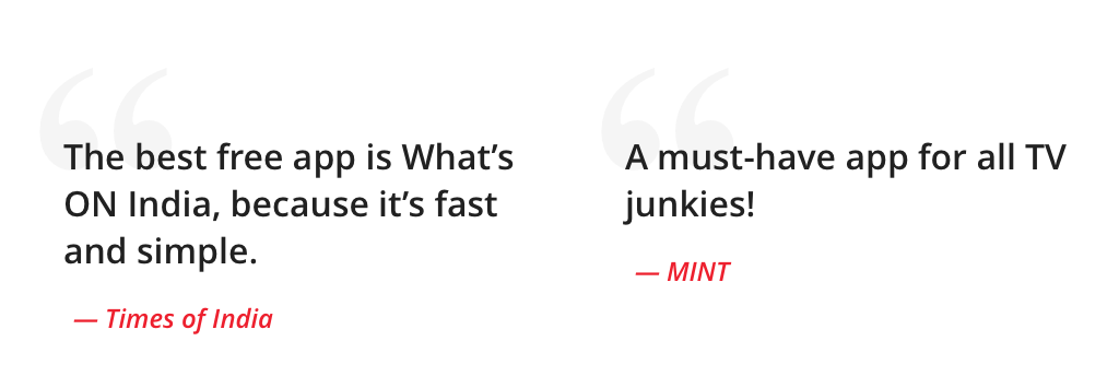 What's ON testimonials